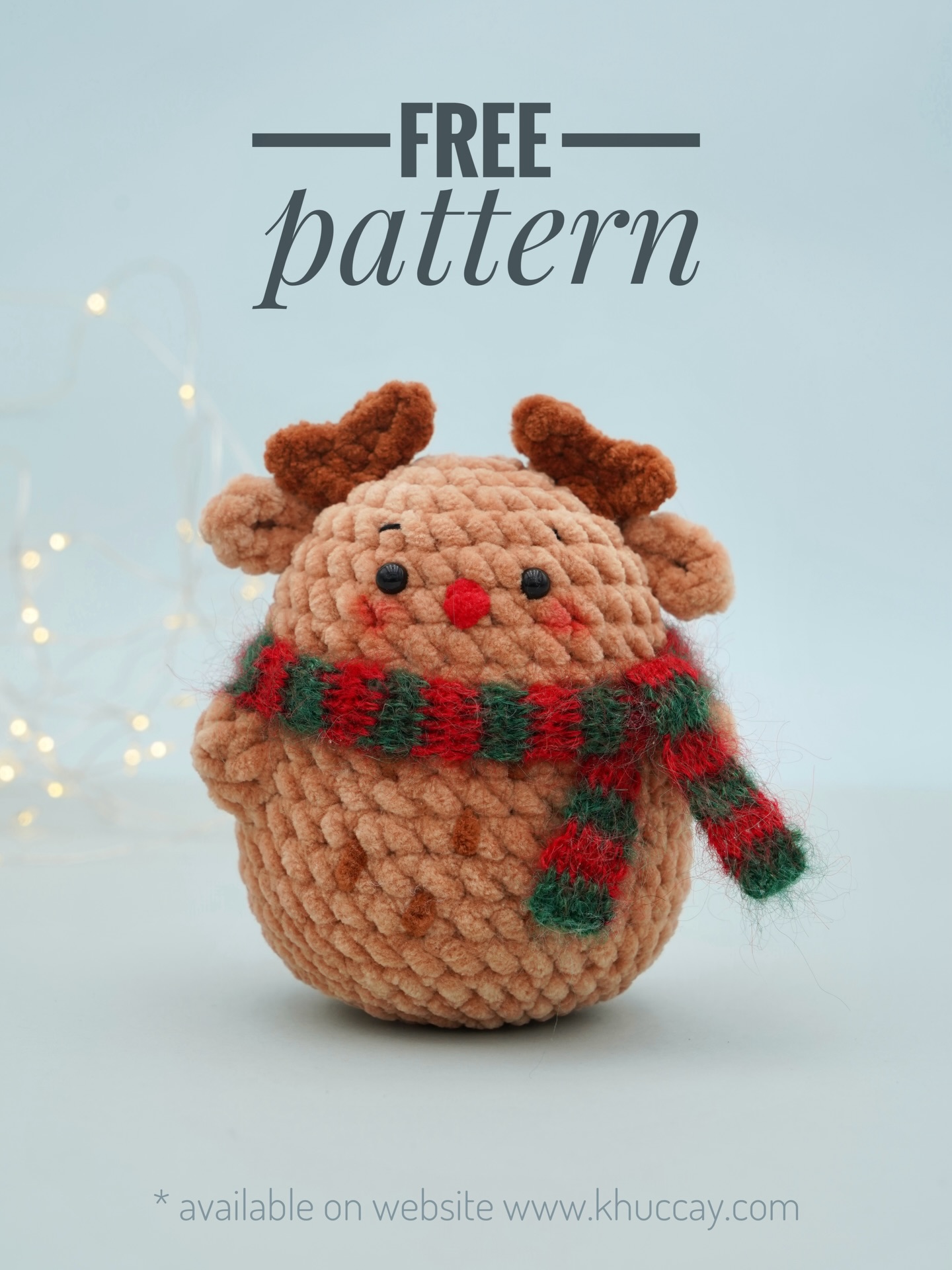 Little reindeer Potato is waiting for you 🎄

* pattern is in English, Français & Español