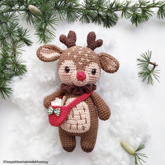 Crocheted reindeer