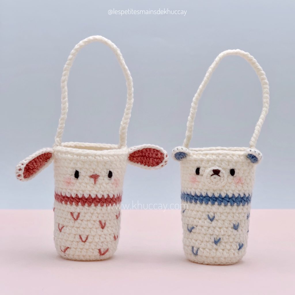 Water bottle holder Lily Crochet pattern by Vivmade