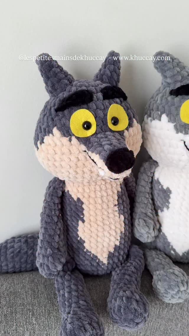 Mon petit loup #khuccay #lespetitesmainsdekhuccay #amigurumi #crochet #loup