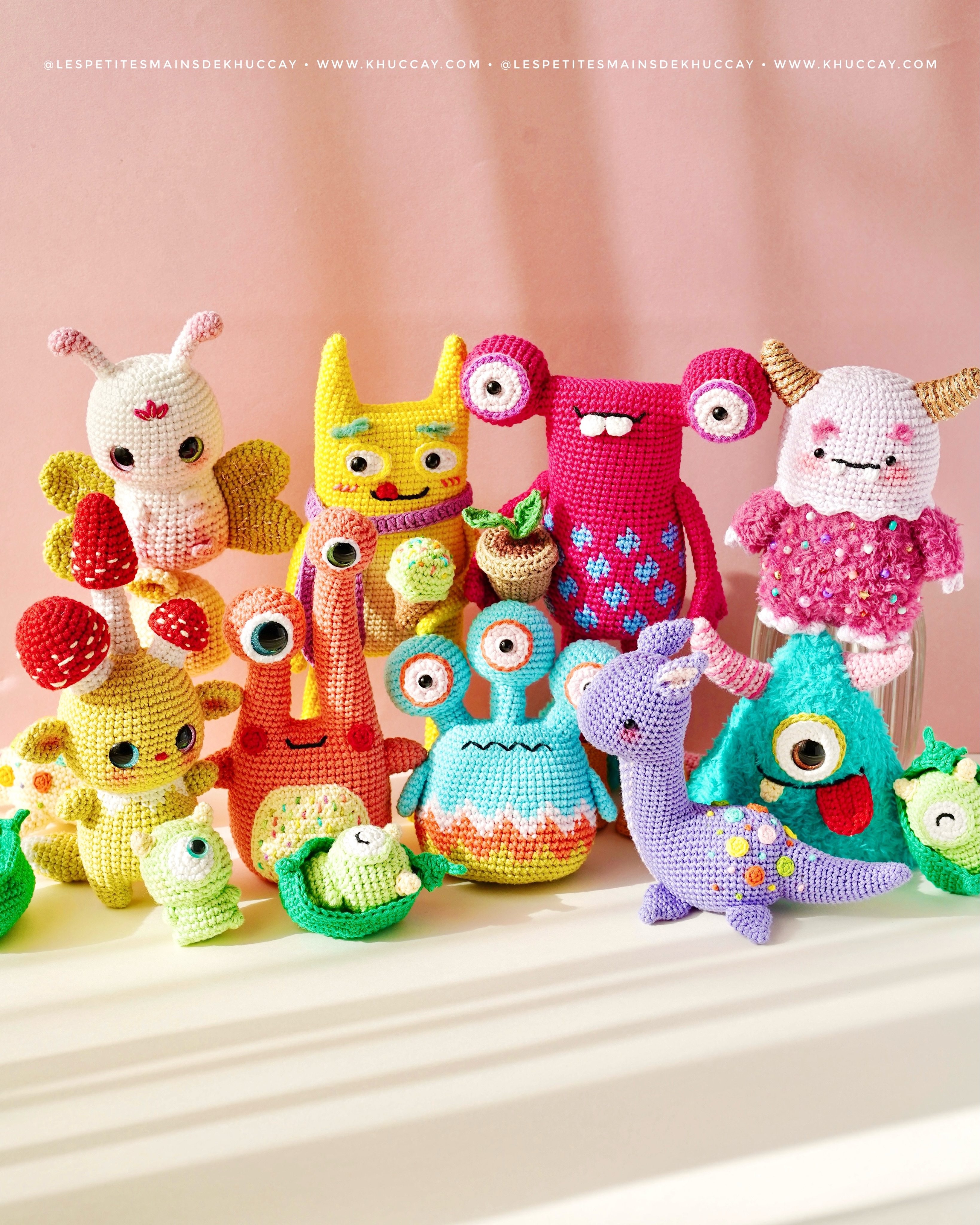 Good morning from these adorable monsters 💛
I’m so happy to announce that my French book, “Les adorables monstres de Khuc Cay,” will be published in English by Search Press 🥰 Please be patient and stay tuned for more updates!
Have a lovely Sunday ☀️