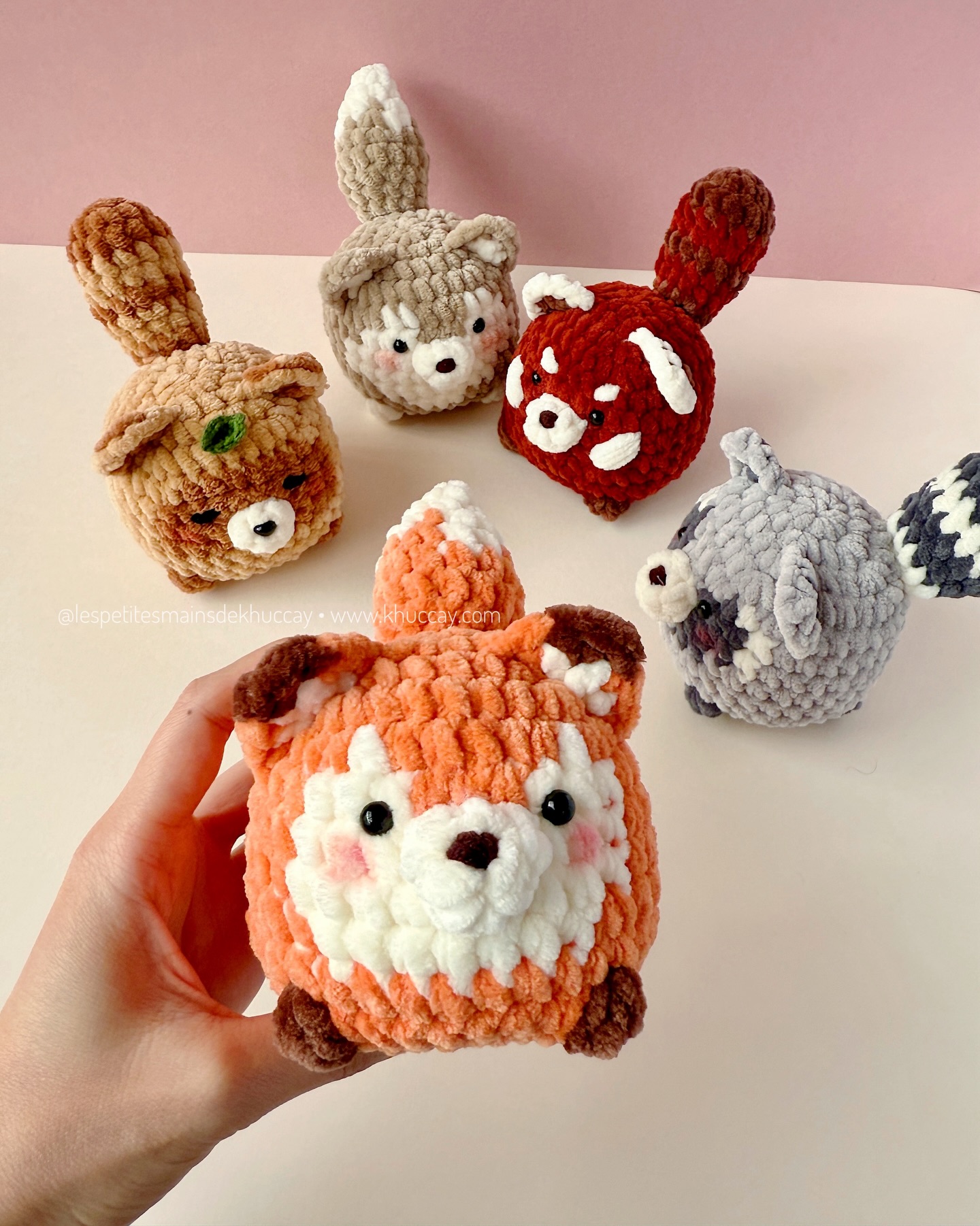 J’adore ces petits animaux de la forêt 🦊 Tout ronds, tout mignons et faciles à crocheter !