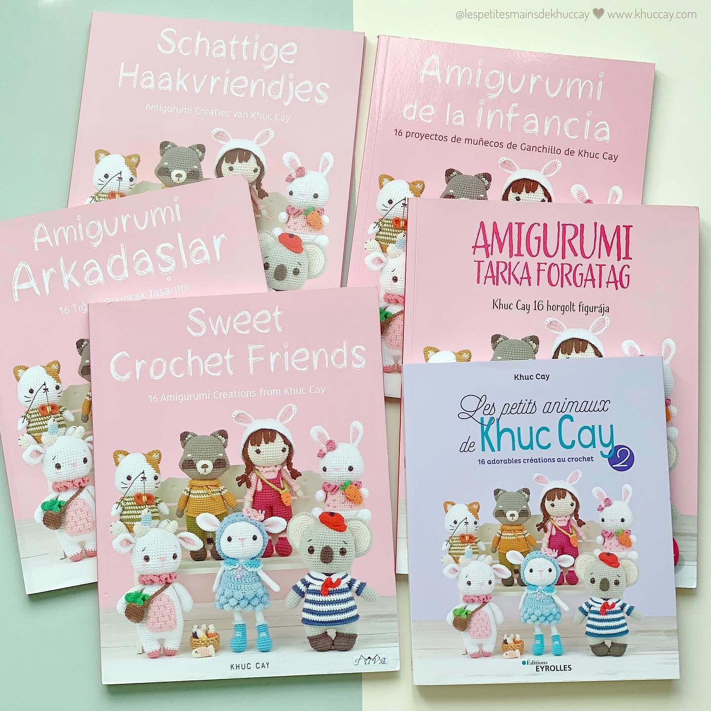 My first book “Sweet Crochet Friends” is available in different languages : English, Spanish, French, Dutch, Turkish, Hungarian 💜
* German version is released recently and I can’t wait to receive it! 
Happy Sunday my friends 😊